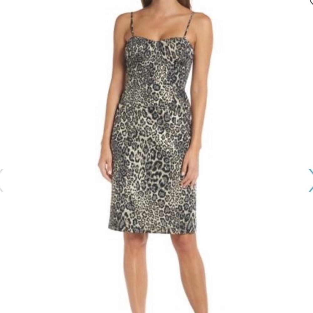 J.Crew Collection Metallic Leopard dress size 14